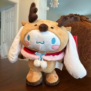 2025 Sanrio Hello Kitty Cinnamoroll Reindeer Christmas Animated Stepper Plush